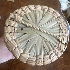 Mexican Straw Bottle Holder Insulator Tan Cooler