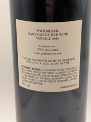 Pahlmeyer Napa Valley Red Wine 2019 Used Empty Bottle 750ml