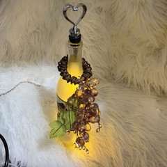 wine Glass Craft bottle With Lights