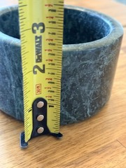 Vintage Green Marble Small Wine Bottle Chiller Cooler Felt Bottom