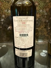 2009 Cos d’Estournel Saint-Estephe Empty Bottle & Cork Rare Bordeaux Display