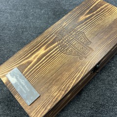 Harley Davidson 36oz Whiskey Classic Decanter w/ Original Wood Box NEW