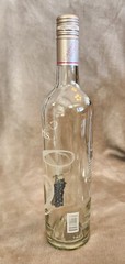 Colterris Livid Grand Valley Empty Wine Bottle – Clear Etched Glass – Colorado