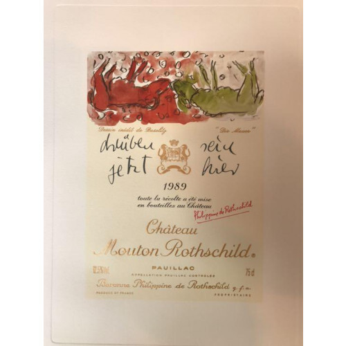 Chateau Mouton Rothschild 1989 Georg Baselitz