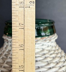 Vtg VIRESA CARBOY Bottle Wicker 5-Gal. Glass Demijohn 16½ » Jug 10½ lb Wine Beer