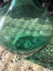Antique Green 12&Prime; Glass Bottle