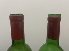 (2) EMPTY Chateau Latour Pauillac Bordeaux Bottles 1970 & 1975