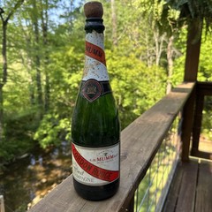 Vintage EMPTY DISPLAY G.H. MUMM Champagne Bottle