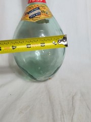 Vintage 1959 Italian Chianti Wine Bottle Fiasco US Air Force Open Mess Glass