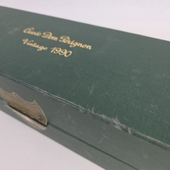 Dom Perignon Vintage 1990 Empty Champagne Bottle with Presentation Box