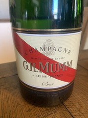 Giant EMPTY SEALED DISPLAY G.M. MUMM Champagne Bottle