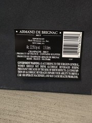 EMPTY ACE OF SPADES GOLD (ARMAND DE BRIGNAC) 1.5 L MAGNUM BOTTLE W/ CASE + COVER