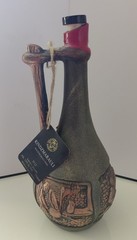 Georgian Ceramic Clay Wine Bottle/Decanter Vessel-3D Design with Handle