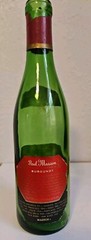 Paul Masson Burgundy, 4/5 pint bottle(empty) 1960&rsquo;s-70 Saratoga, CA