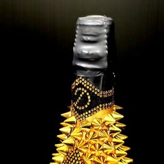 Diamond Rock Studs Decoration Empty Bottle Color Gold Togemand D.ROCK Interior
