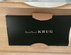 Krug Clos du Mesnil 1995 Empty Wooden Champagne Presentation Box Case Authentic