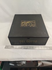 Del Dotto The Beast Napa Valley 3-Bottle Wooden Wine Presentation Box Black Gold