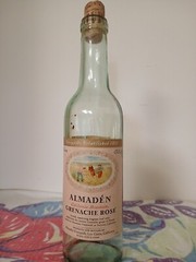 Vtg Almaden Grenache Rose Empty Wine Bottle w/ Cork-Almaden Vineyards-Branded