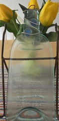 Melted Wine/ Glass Bottle Cheese Tray Trivet Spoon Rest Serving Plate or Decor
