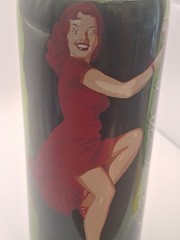 Lady In Red Cut Kestral Collectible 5th Ed. Wine Bottle