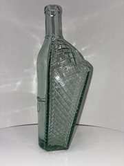 Vintage Ship Wine Bottle Decantor Weave Pattern