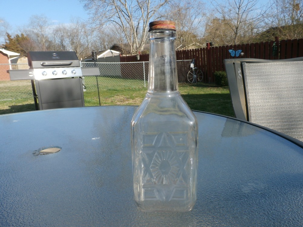 Empty 4/5 Qt. Glass Manischewitz Wine Bottle by the Monarch Wine Co.