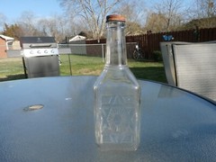Empty 4/5 Qt. Glass Manischewitz Wine Bottle by the Monarch Wine Co.
