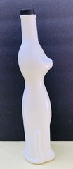 2008 Mosel Riesling Collectible Cat Decanter EMPTY Wine Bottle w/Cork Top,German
