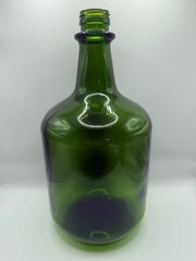 Vintage Emerald Green Glass 3 Liter Wine Jug Bottle