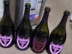1 EMPTY Bottle Dom Perignon Rose Champagne Light Up 750 ML