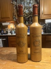 CHATEAUX PONSAC, CHATEAUX SANRENAY 19&Prime; Wood Wine Shop SIGN 1950