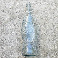 Vintage CEVIN Glass Fish Bottle 75CL3 Chianti Wine Bottle Decanter 13.5&Prime; Tall