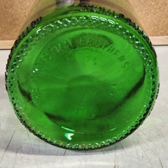 Vintage Christian Brothers Green Liquor Wine Bottle One Half Gallon
