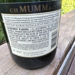 Vintage EMPTY DISPLAY G.H. MUMM Champagne Bottle