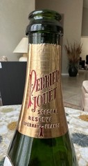 Perrier-Jouet hand-painted Art deco/nouveau Champagne Bottle EMPTY- Vintage 1982