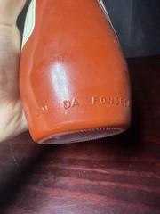 Vintage Lancers Rosé Wine Red Ceramic Bottle Portugal 750ml Empty With Cork