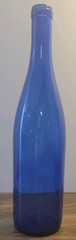 Cobalt Blue Glass Wine Bottle — 750 ml.