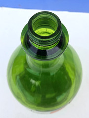 Vintage Green Glass Wine Bottle by Gallo Vin Rosé, 3 liters, 12&Prime; x 7&Prime; dimension