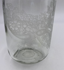 Vintage 1990 Paul Masson Wine Carafe Norman Kosarin Floral Design
