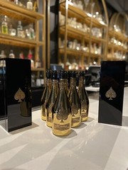 Armand De Brignac: Ace of Spades GOLD: 6 EMPTY Bottle 750 ml w/case & sleeves