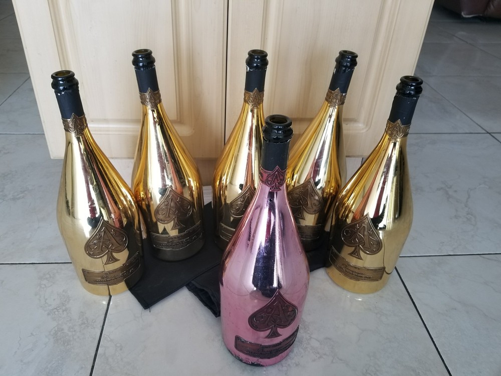 5 Ace Of Spades Brut Champagne 1.5L MAGNUM Gold Bottle (just 5 bottle GOLD)
