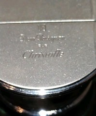 Don Pierignon Christofle-sivler plt Keepsake Cork Holder Celebration NWB