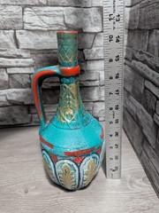 10.5&Prime; Medea Empty Ceramic Wine Bottle Pirate Decor Halloween Prop Jar Figurine