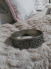 Vintage Segura Viudas Pewter 4&Prime; Round Base (only) for Wine/Champagne bottles
