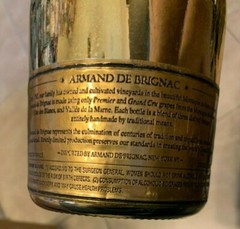 Sealed Empty Ace of Spades Armand de Brignac Champagne 750ml Bottle Display Gold