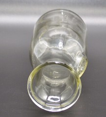 Paul Masson Since 1852 Embossed Glass Milk Bottle Carafe Decanter Vintage G-1