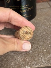 2000 Chateau Mouton Rothschild Empty 750ML Glass Bottle with Cork
