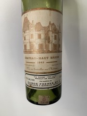 Chateau Haut Brion 1943 Vintage Empty Wine Bottle 730ml Bordeaux France WWII Era