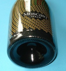 Pizzolato Moscato Dolce EMPTY Bottle Artful Plastic Sleeve Label Made in Italy