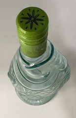Vintage Glass Wine Fish Bottle Light Green 75CL 3 55mm App-12.5”Tall Empty